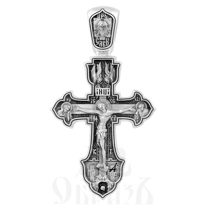 крест «распятие христово. святитель николай», серебро 925 проба (арт. 101.803)